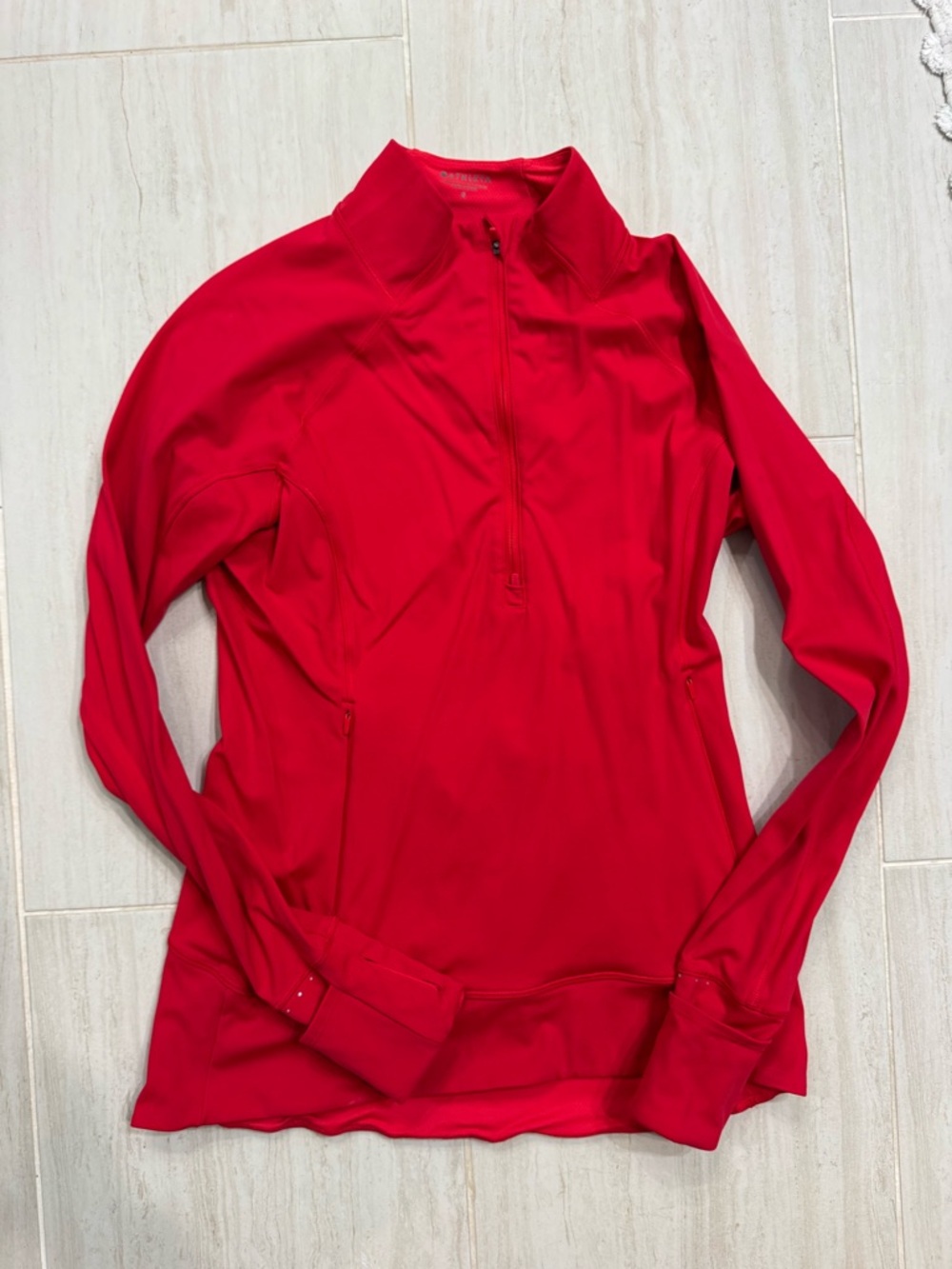 Women’s Athleta Red Quarter-Zip Active Pullover